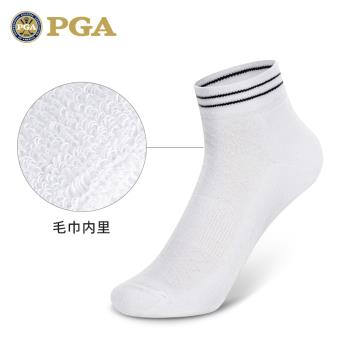 美國PGA 高爾夫女士短襪 加厚毛巾底運動球襪 吸濕排汗 高彈襪子