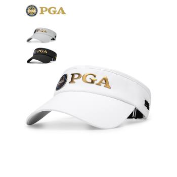 美國PGA 新品高爾夫帽子男球帽 無頂透氣防曬帽 吸汗內里 鴨舌帽