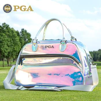 美國PGA 高爾夫衣物包女士衣服包韓版炫彩輕便手提包旅行球包