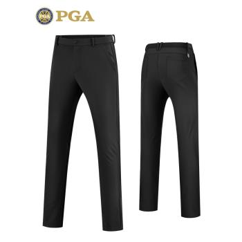 美國PGA 2023高爾夫服裝男士/褲子加絨長褲保暖內里彈力腰帶