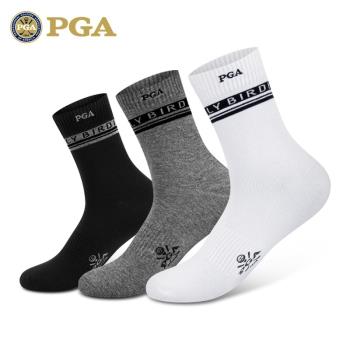 美國PGA 2024新款 高爾夫男士襪子 防滑 高彈中長運動襪球襪