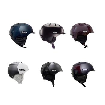 2223Bern bern 新款單板滑雪碳纖維頭盔 男女同款 滑雪護具 超輕