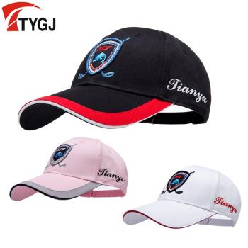 TTYGJ新品高爾夫球帽子男女運動帽有頂帽鴨舌帽舒適透氣防曬帽子