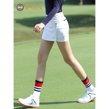 美國PGA高爾夫球裙夏運動短裙網球裙服裝帶打底褲女裝裙子半身裙
