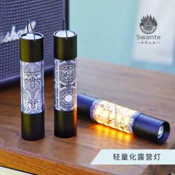 Swante天火同款T69戶外露營燈手電筒戶外多功能led天火露營燈貼紙