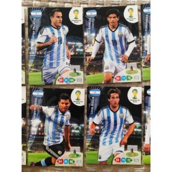 足球球星卡 panini 2014世界杯游戲版阿根廷全套單卡阿奎羅伊瓜因