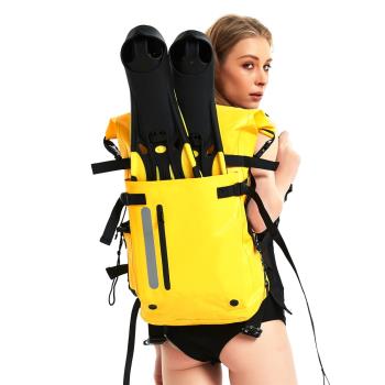 腳蹼包潛水裝備包雙肩防水背包干濕分離自由游泳漂流浮潛收納袋