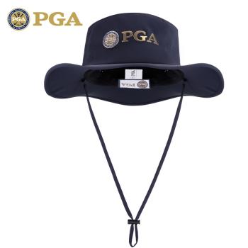 美國PGA高爾夫漁夫帽男2023新款可拆調節繩球帽透氣吸汗帶遮陽帽
