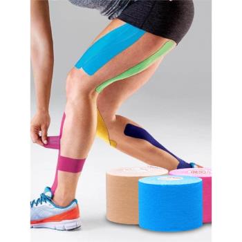 肌肉貼運動繃帶肌內效貼李娜貼布彩色貼肌肉酸痛放松彈性膠布跑步