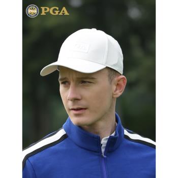 美國PGA 高爾夫球帽男士防曬帽子鴨舌帽清爽透氣吸汗大頭圍遮陽帽