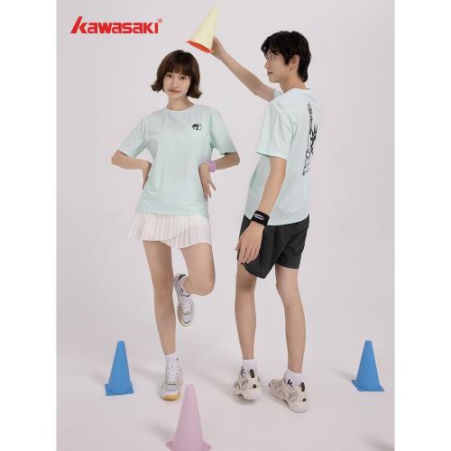 川崎春夏款專業羽毛球服運動短袖T恤吸汗透氣男女情侶款B3994