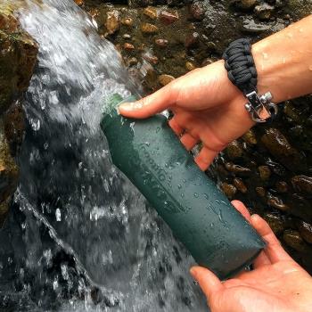 TPU便攜軟水壺可折疊水杯戶外硅膠騎行水袋運動登山軍迷水瓶旅行