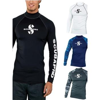 美國scubapro 水母衣防曬服游泳速幹長袖深潛浮潛男士防曬衣UPF50
