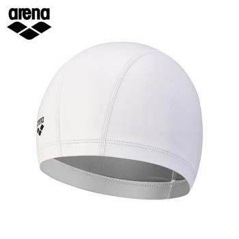 Arena阿瑞娜PU泳帽 不勒頭透氣舒適男女通用游泳帽時尚新款有白色