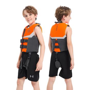 游泳救生衣兒童大浮力專業浮潛背心用品裝備戶外沙灘孩子安全反光
