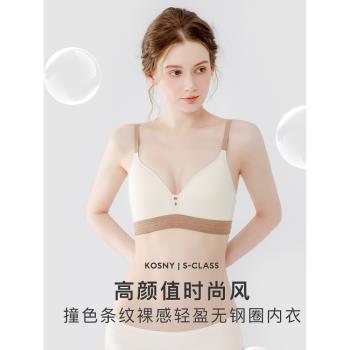 純珂斯尼條紋無鋼圈少女文胸內衣