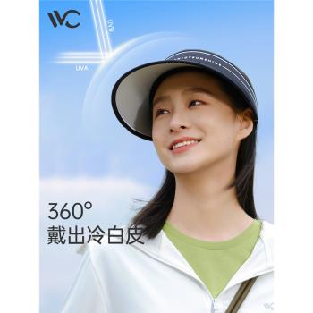 VVC女款運動戶外空頂太陽防曬帽