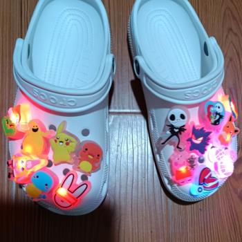 crocs智必星LED寶可夢鞋扣 洞洞鞋配飾會亮燈閃光立體發亮光 鞋花