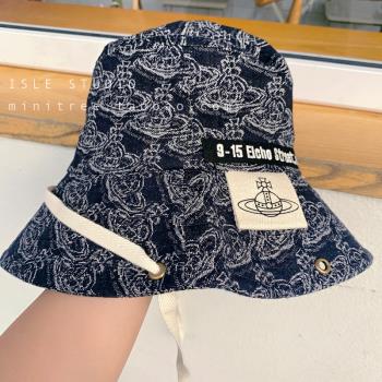 ISLE日本土星條紋設計漁夫帽防風