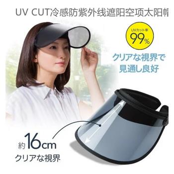 日本UV CUT夏季女士發卡遮陽帽