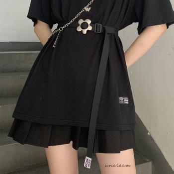 女ins風韓國裝飾襯衫帆布腰帶