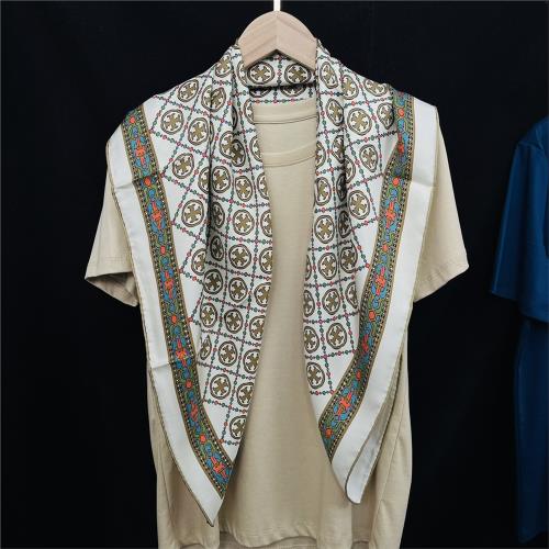 tb桑蠶絲斜紋綢砂洗真絲絲巾18姆米重磅真絲大方巾90圍巾百搭