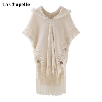 La Chapelle夏季流蘇女斗篷披肩