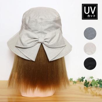 遮陽帽抗UV優雅54-57蝴蝶結裝飾