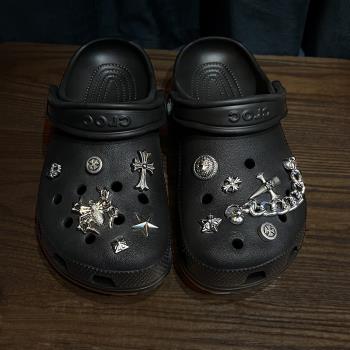適配洞洞鞋配飾鞋花crocs金屬復古鞋釦配件高階卡扣鞋面裝飾鏈條