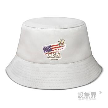 USA設無界華盛頓國旗休閑漁夫帽