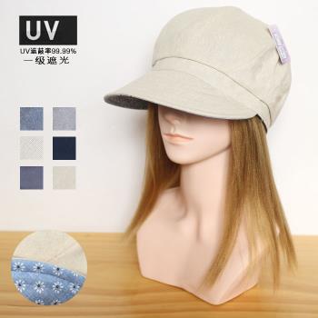 抗UV自帶夾層小顏56-58鴨舌帽