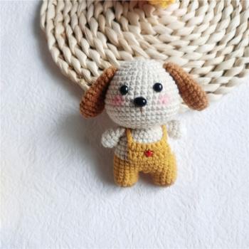 關于狗的生日禮物香腸狗掛件毛線編織車鑰匙扣創意diy材料包成品