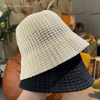 小香夏季女日系薄款透氣漁夫帽