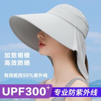 遮陽帽夏季可折疊護頸女防曬帽子