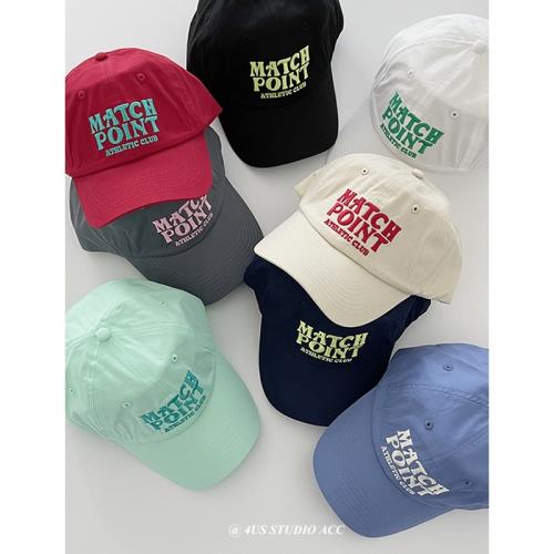 韓版刺繡字母棒球帽女情侶學生軟頂鴨舌帽子男日系春夏季遮陽帽潮