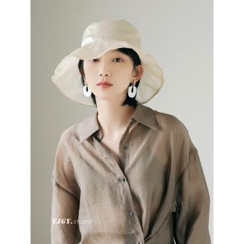 印計谷羽女春夏季輕薄日系漁夫帽