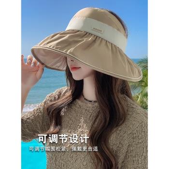 女夏季防紫外線遮臉百搭帽子