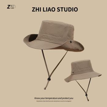 遮陽帽速幹戶外西部牛仔漁夫帽