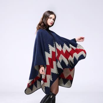 Hand sewn hem thickened extended cape air conditioning warm