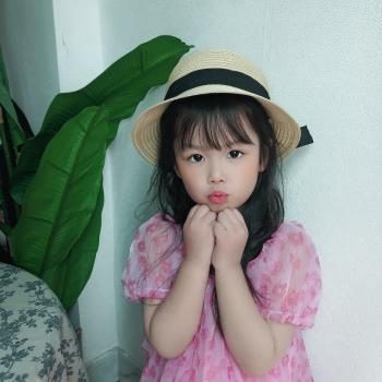 兒童韓國春夏季時尚造型圓頂草帽