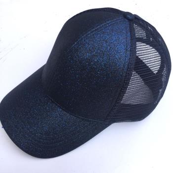 women summer mesh breathable baseball lady caps Sequin hats