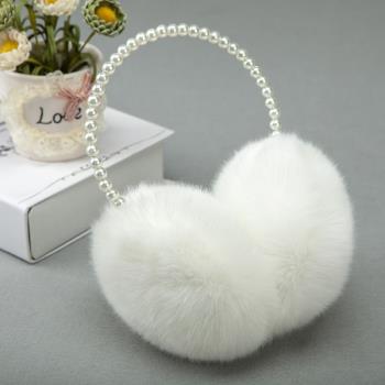 珍珠保暖仿兔毛學生韓版時尚耳罩
