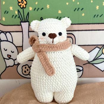 大白熊可愛小圣誕禮物鉤針編織