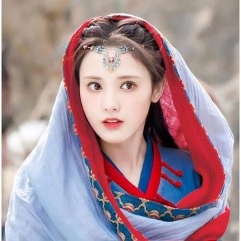 民族風西藏雙層圍巾女秋冬披肩
