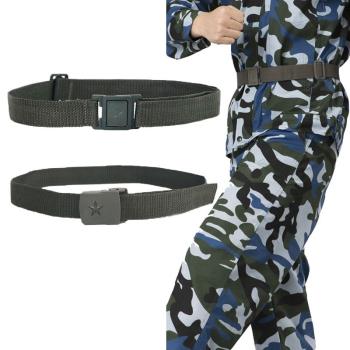開學體訓迷彩服編制戰術帆布腰帶