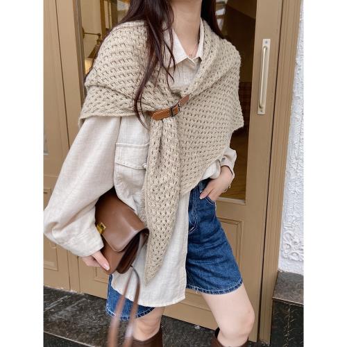 網紅斗篷女三角巾上衣秋冬披肩