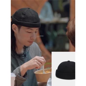 披荊斬棘的哥哥吳建豪同款瓜皮帽街舞帽子無簷圓帽水手地主帽男女