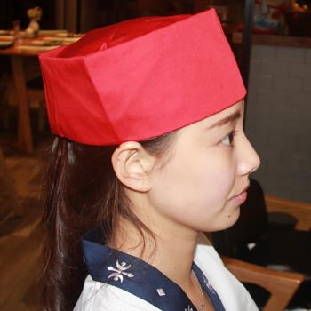 日式料理西餐廳透氣服務員廚師帽