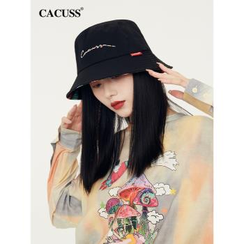 CACUSS夏季女時尚個性印花漁夫帽