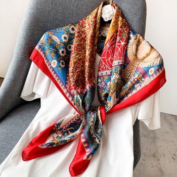 秋款時尚韓國超大兩用裝飾絲巾